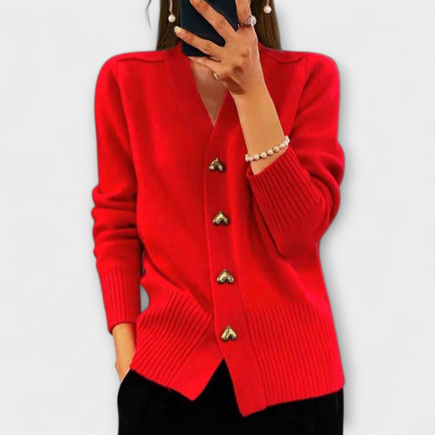 Aurora™ | Women’s V neck sweater with a vintage look