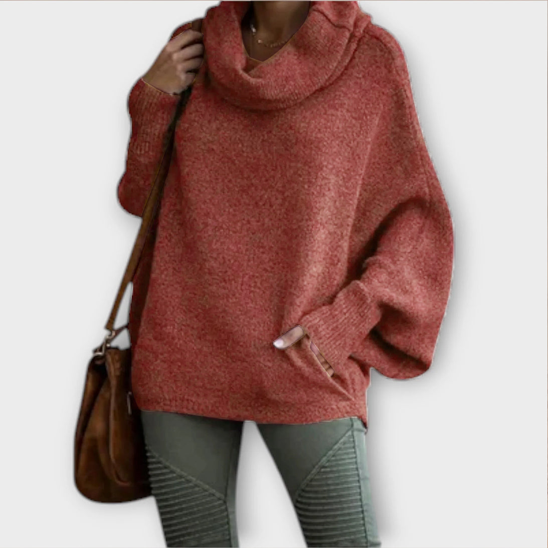Scarlett™ | Elegant women's sweater in tortoiseshell
