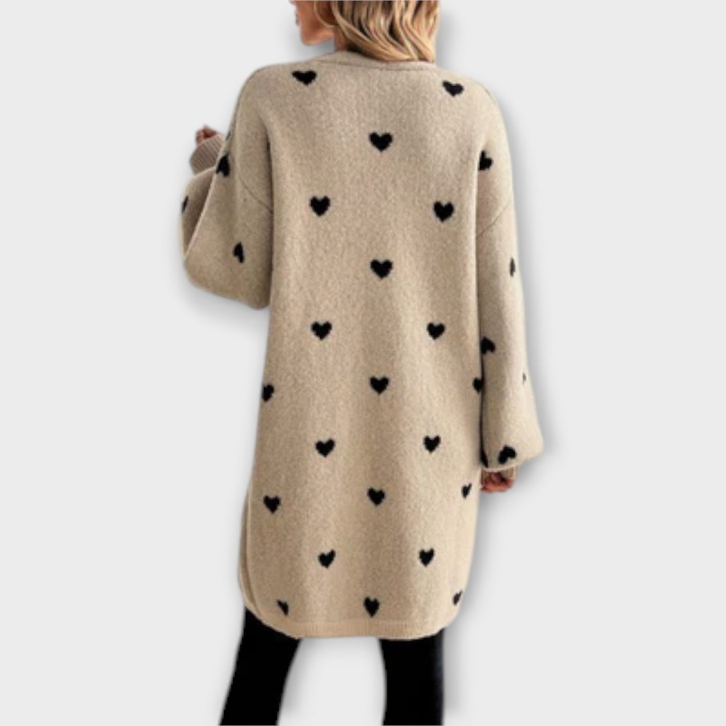 Amy™ | Cardigan with heart pattern