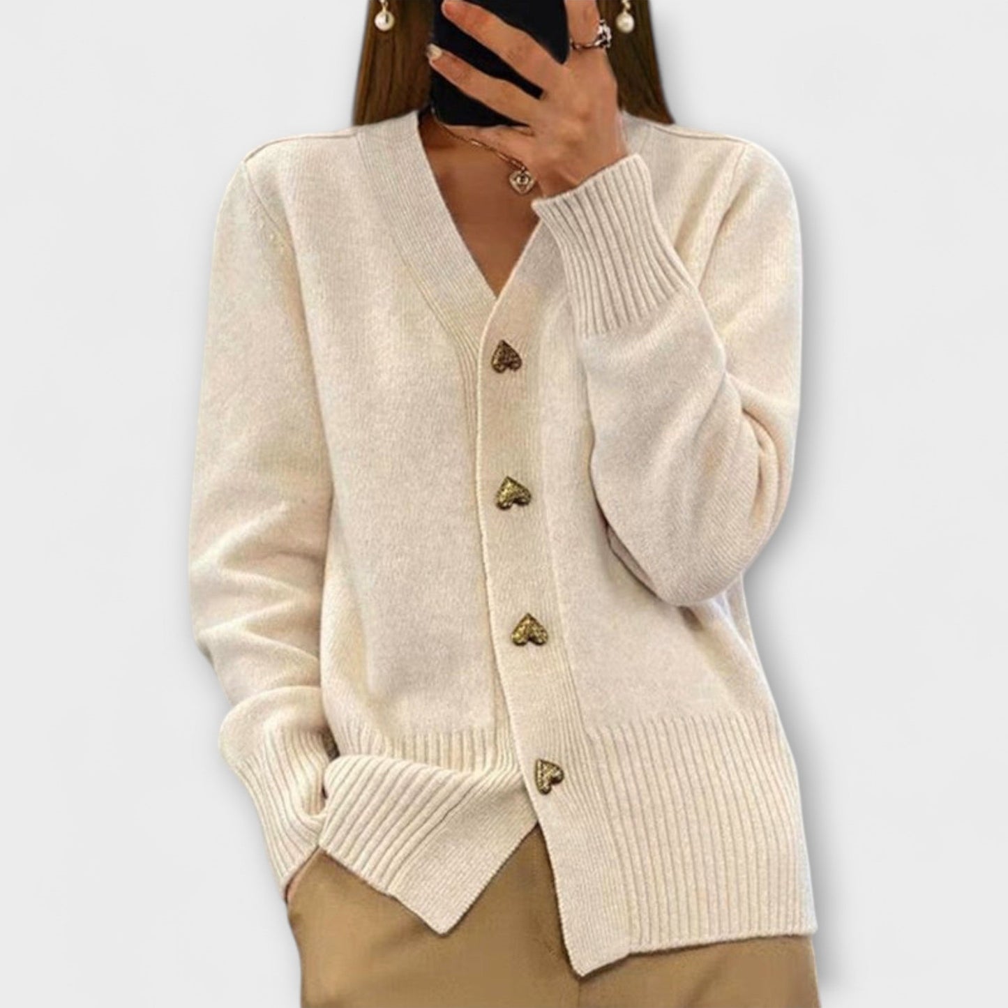Aurora™ | Women’s V neck sweater with a vintage look