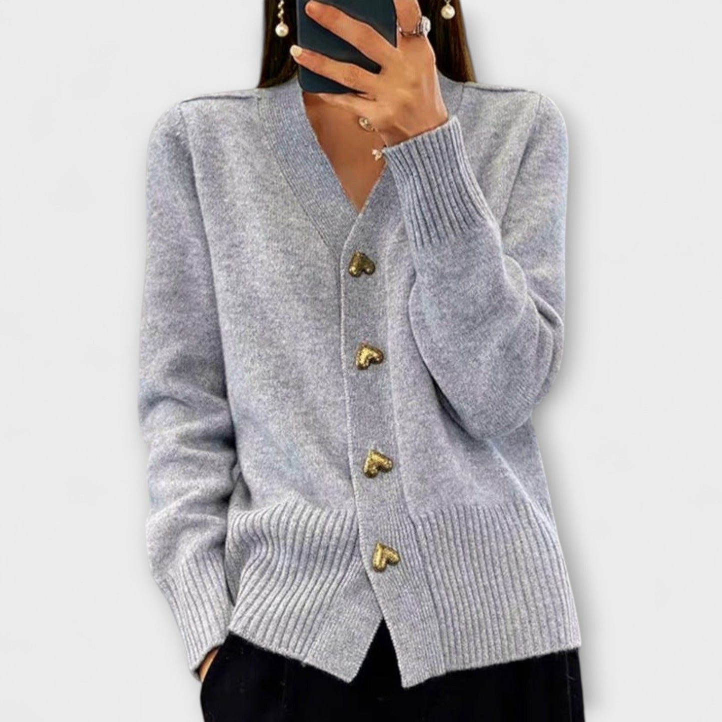 Aurora™ | Women’s V neck sweater with a vintage look