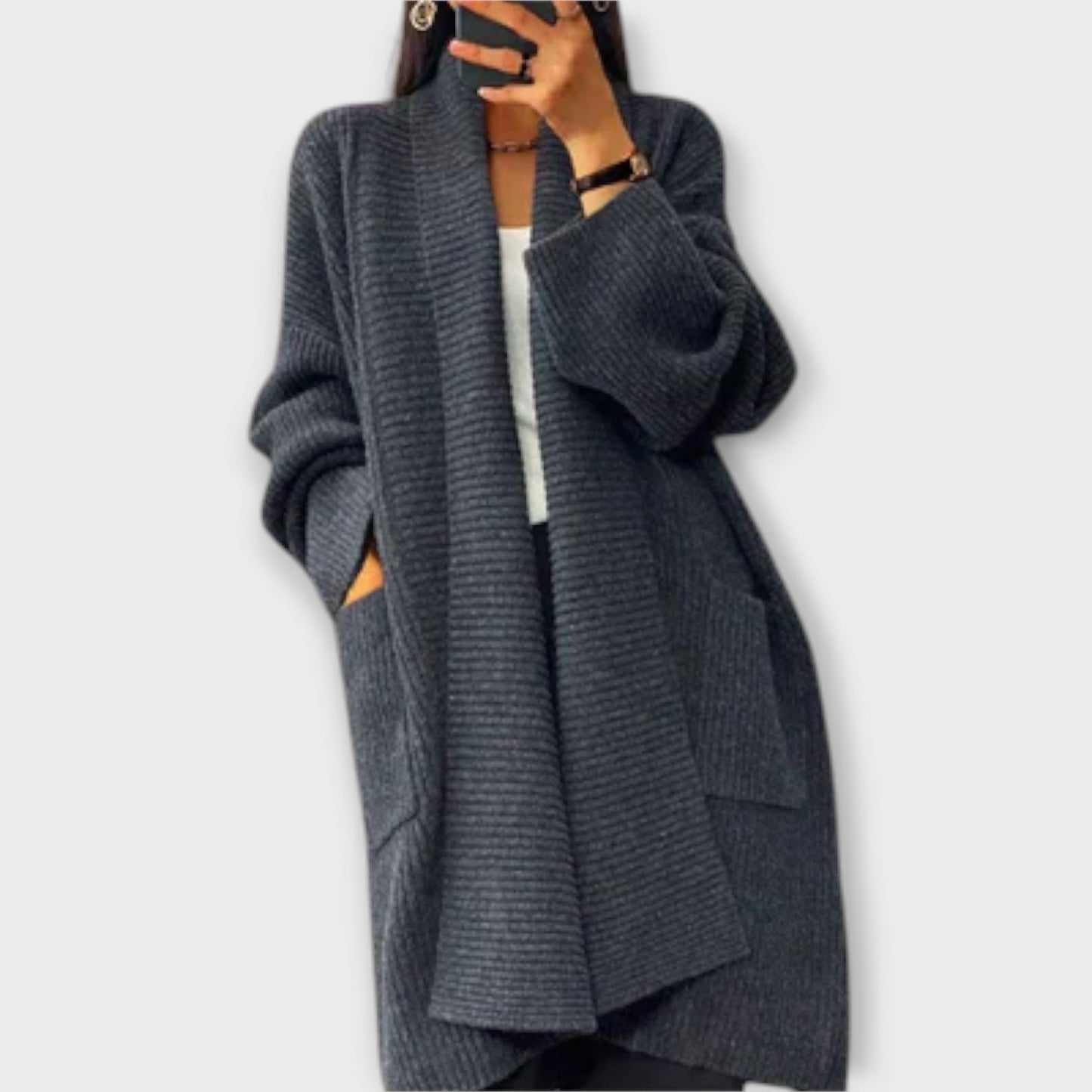 Scarlett™ | Long knit cardigan
