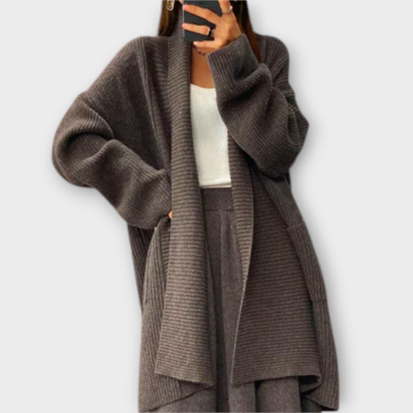 Scarlett™ | Long knit cardigan