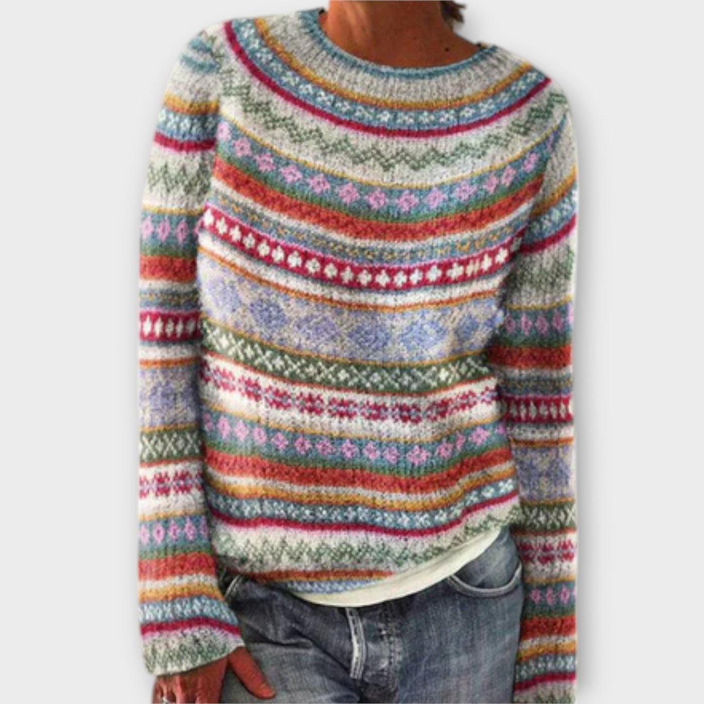 Scarlett™ | Vintage knitted sweater for women