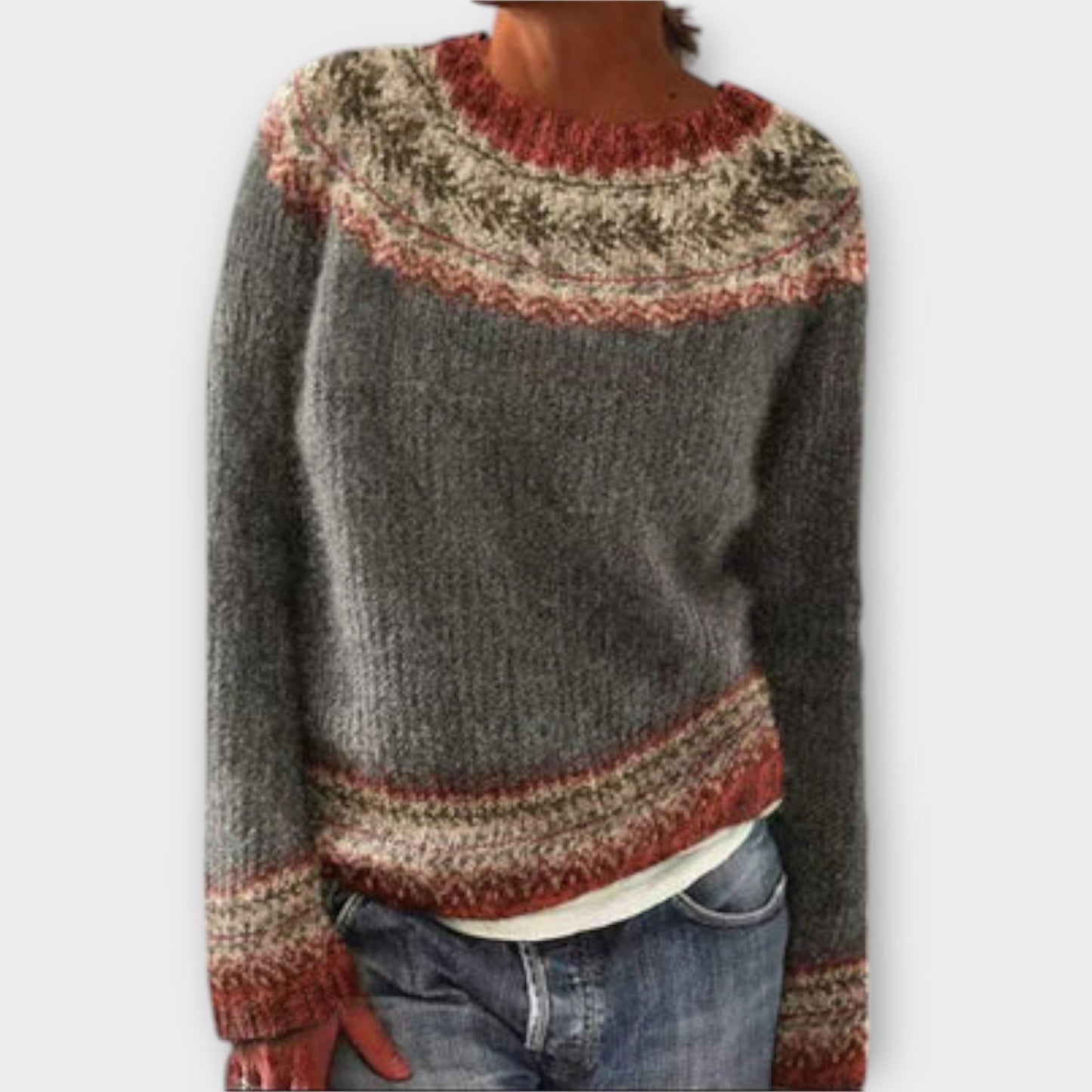 Scarlett™ | Vintage knitted sweater for women