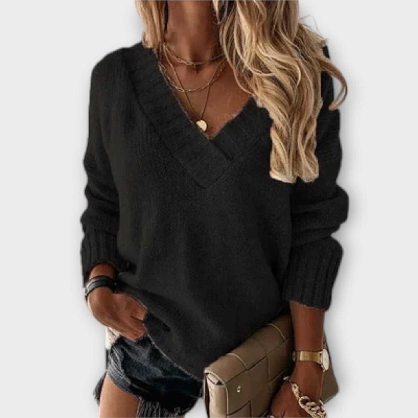 Scarlett™ | Cozy V Neck Sweater