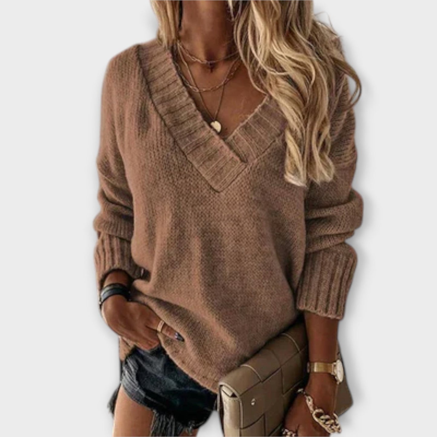 Scarlett™ | Cozy V Neck Sweater