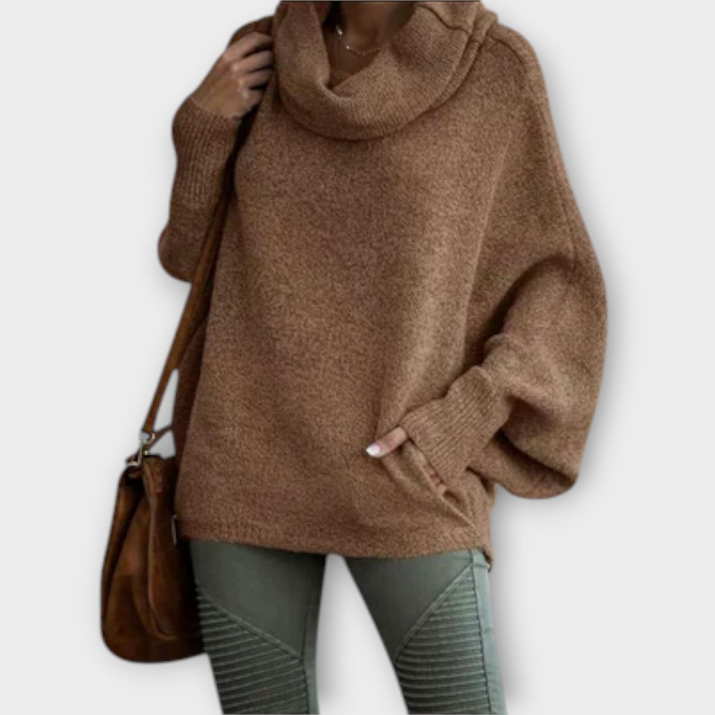 Scarlett™ | Elegant women's sweater in tortoiseshell