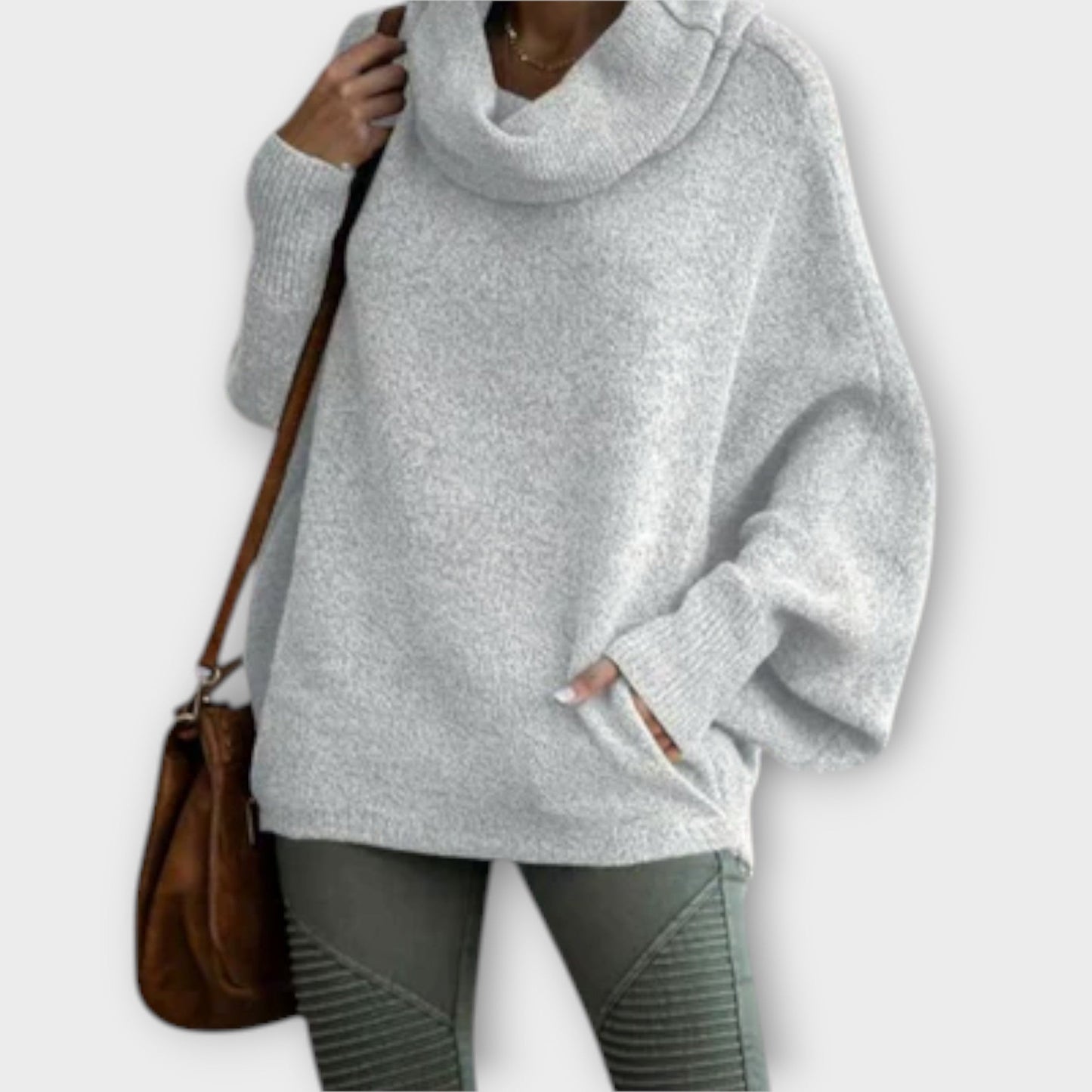 Scarlett™ | Elegant women's sweater in tortoiseshell