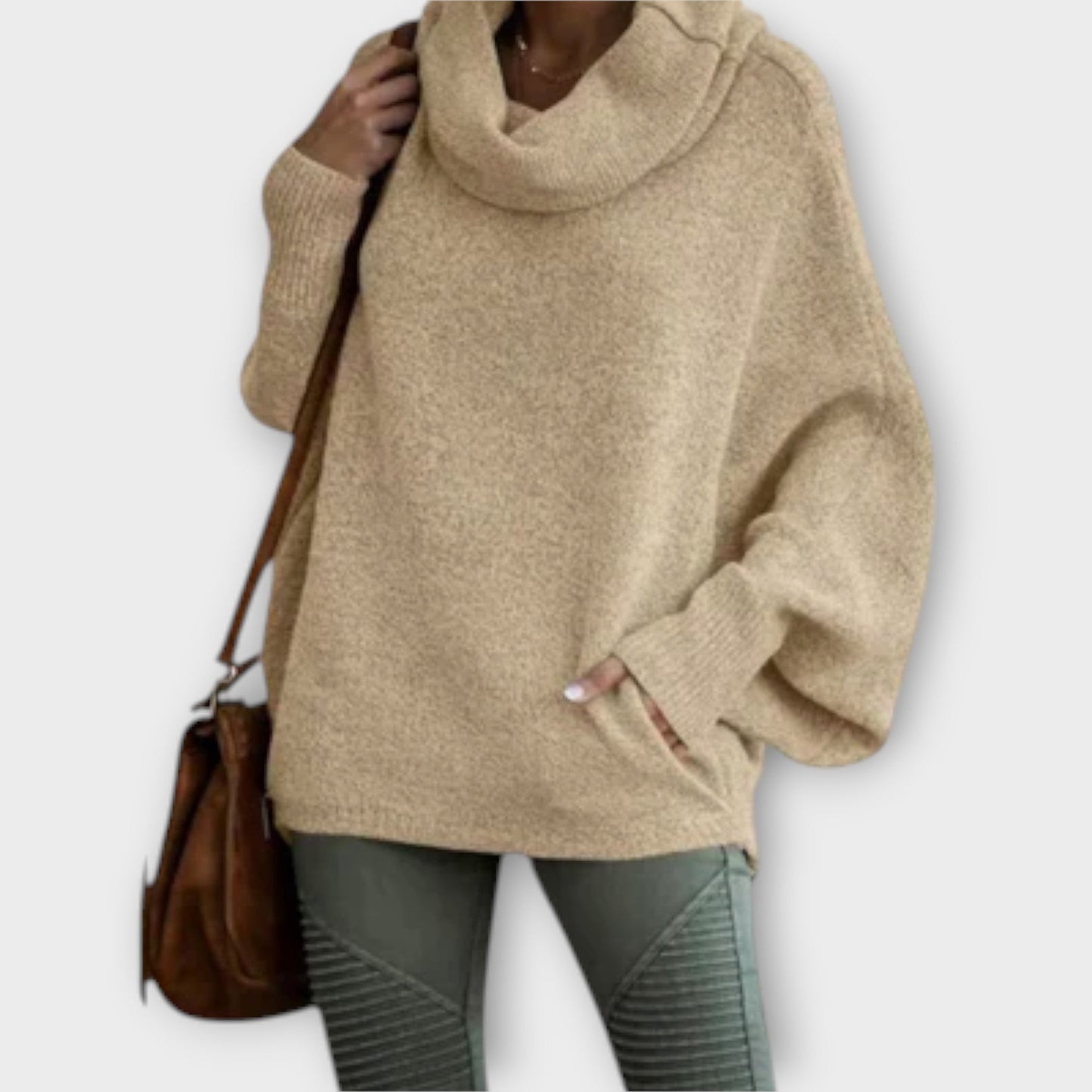 Scarlett™ | Elegant women's sweater in tortoiseshell