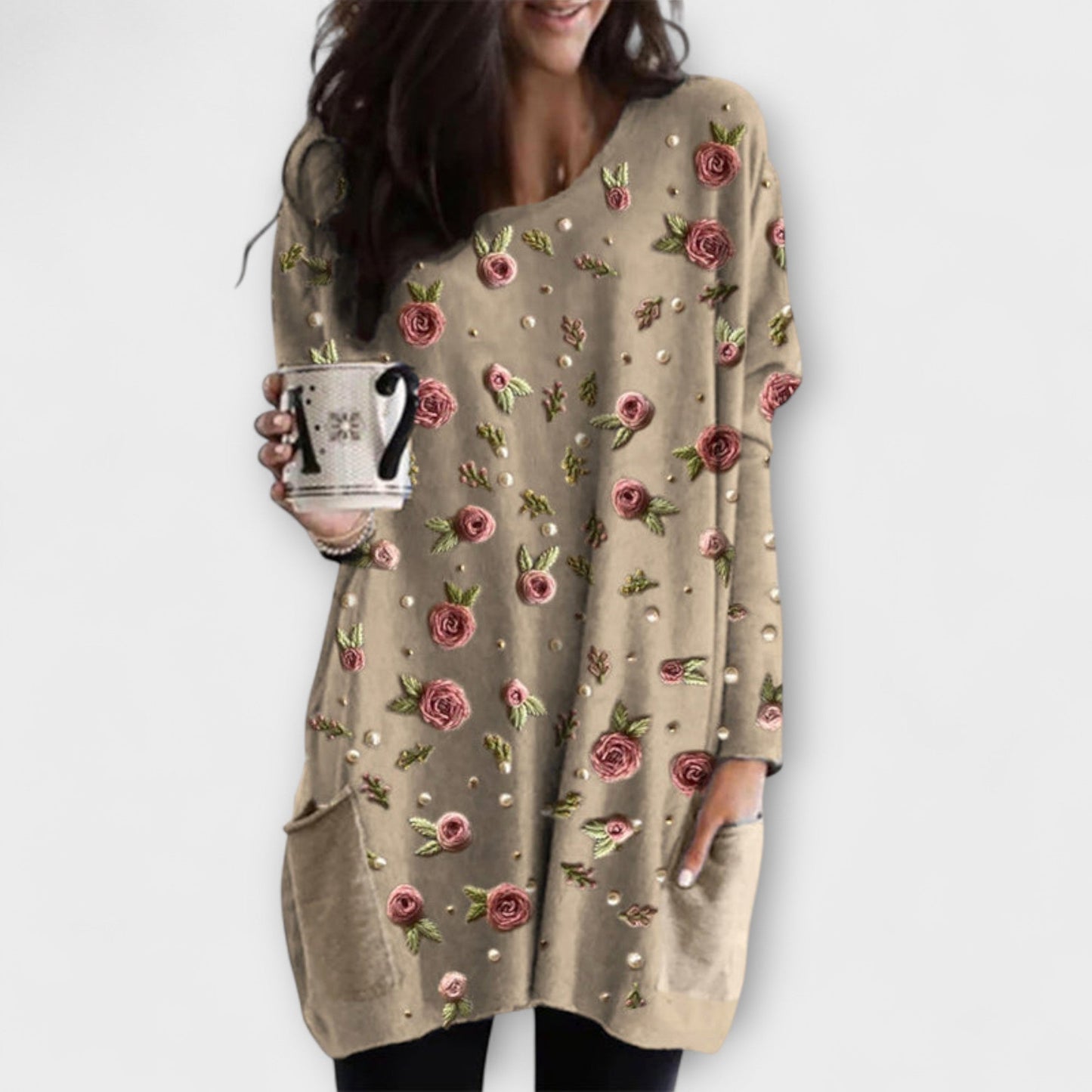 Eliza - Rose Print Tunic