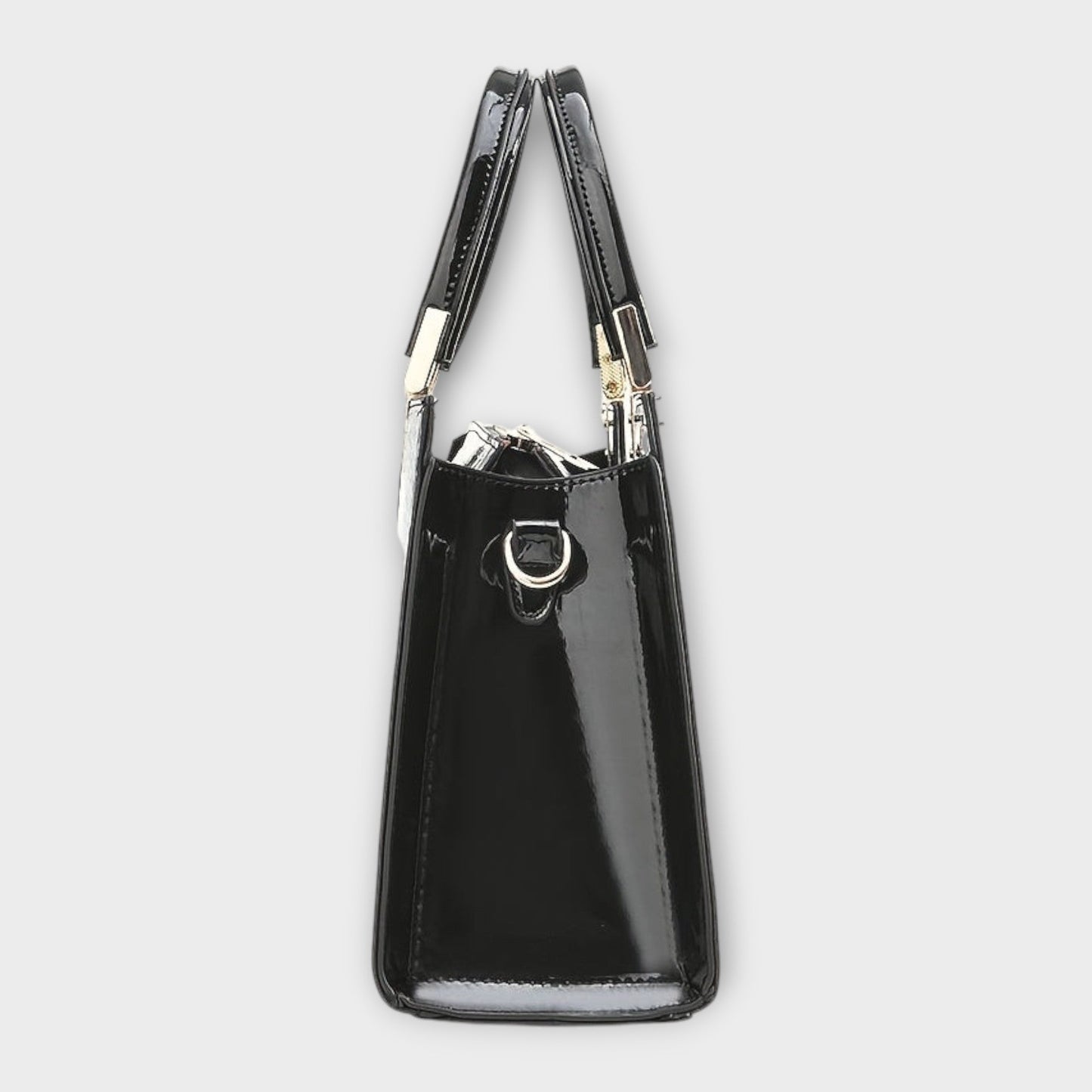 Amy™ | Glossy Crocodile Leather Pattern Handbag