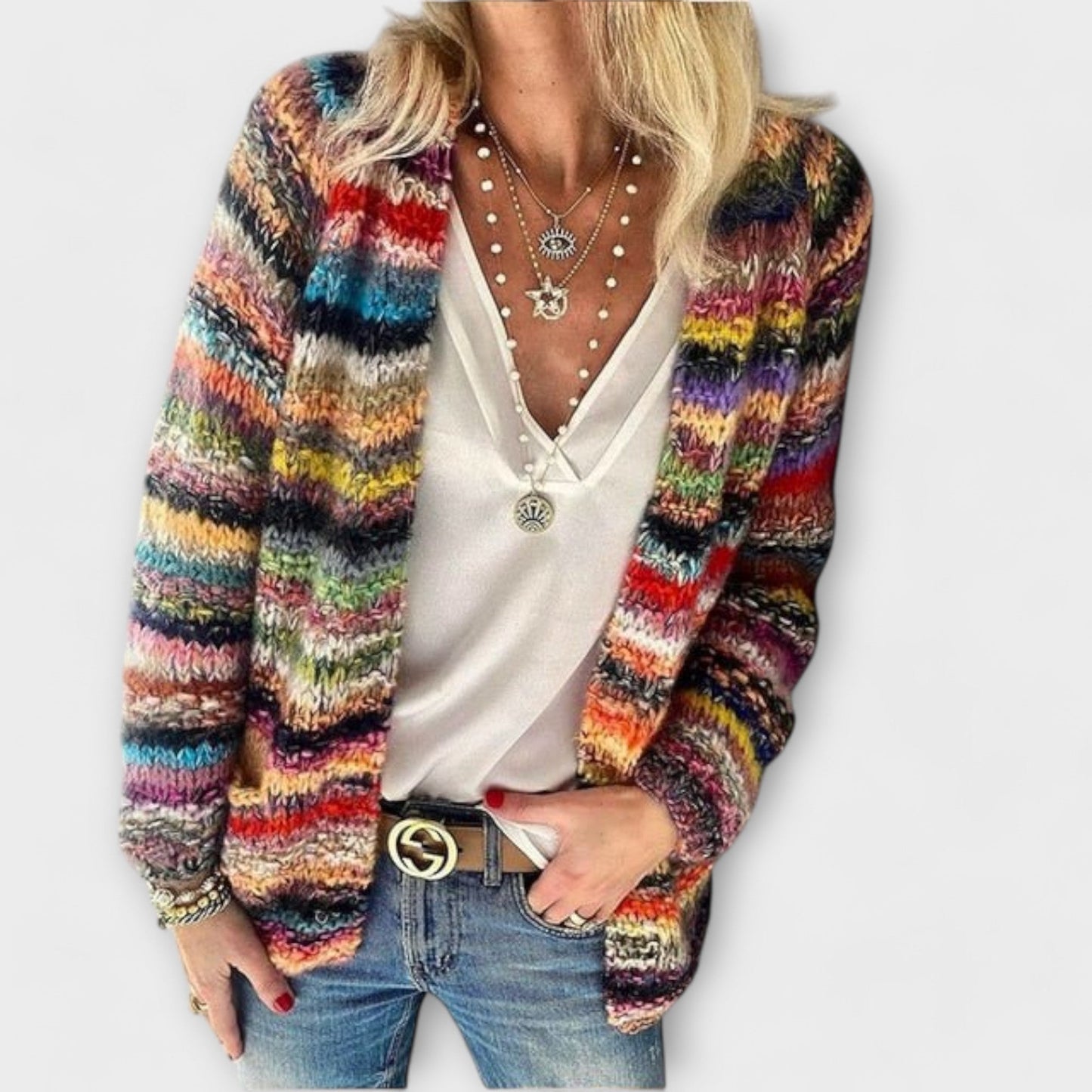 Amy™ | Vibrant and Cozy Cardigan