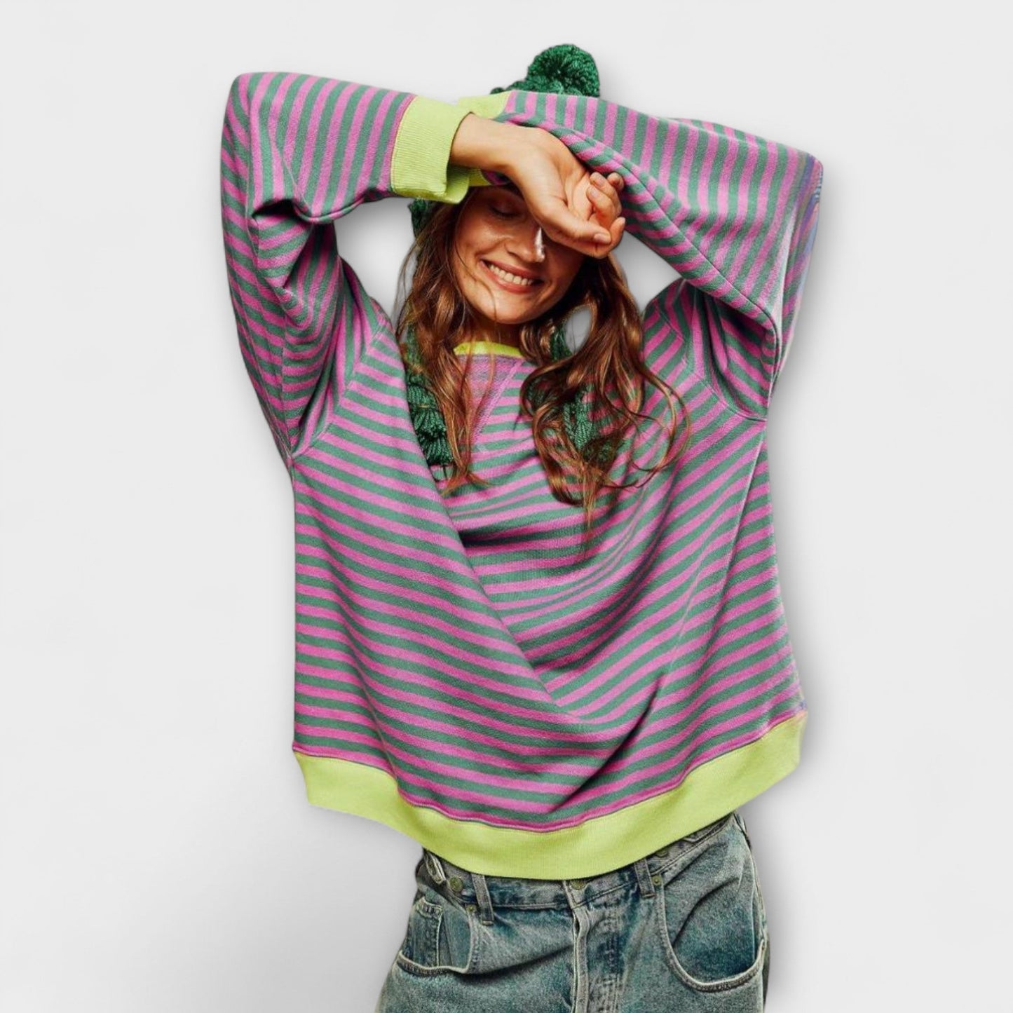 Amy™ | Striped Oversize Pullover