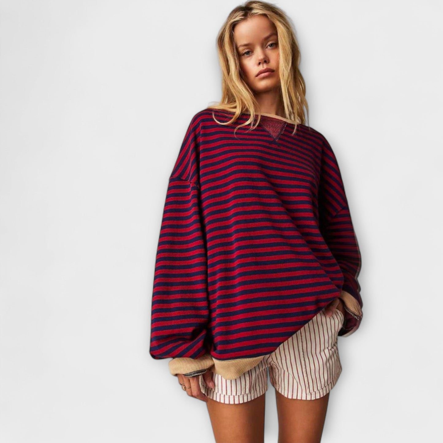 Amy™ | Striped Oversize Pullover