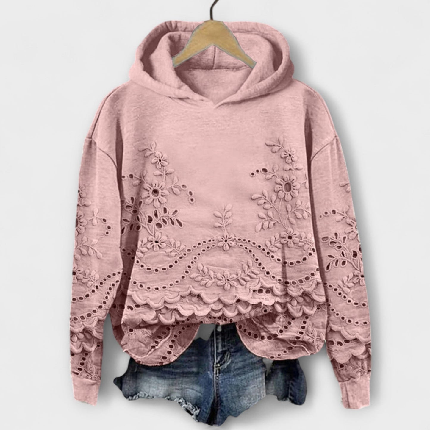 Evelyn™ | Vintage Hoodie with Floral Print