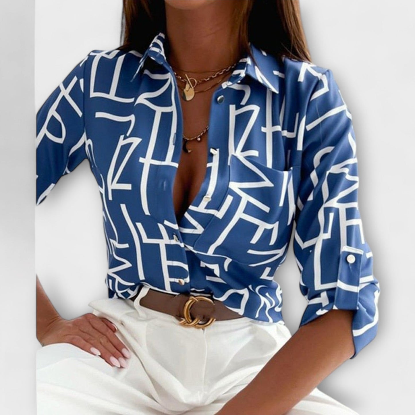 Amy™ | Blouse with classic collar