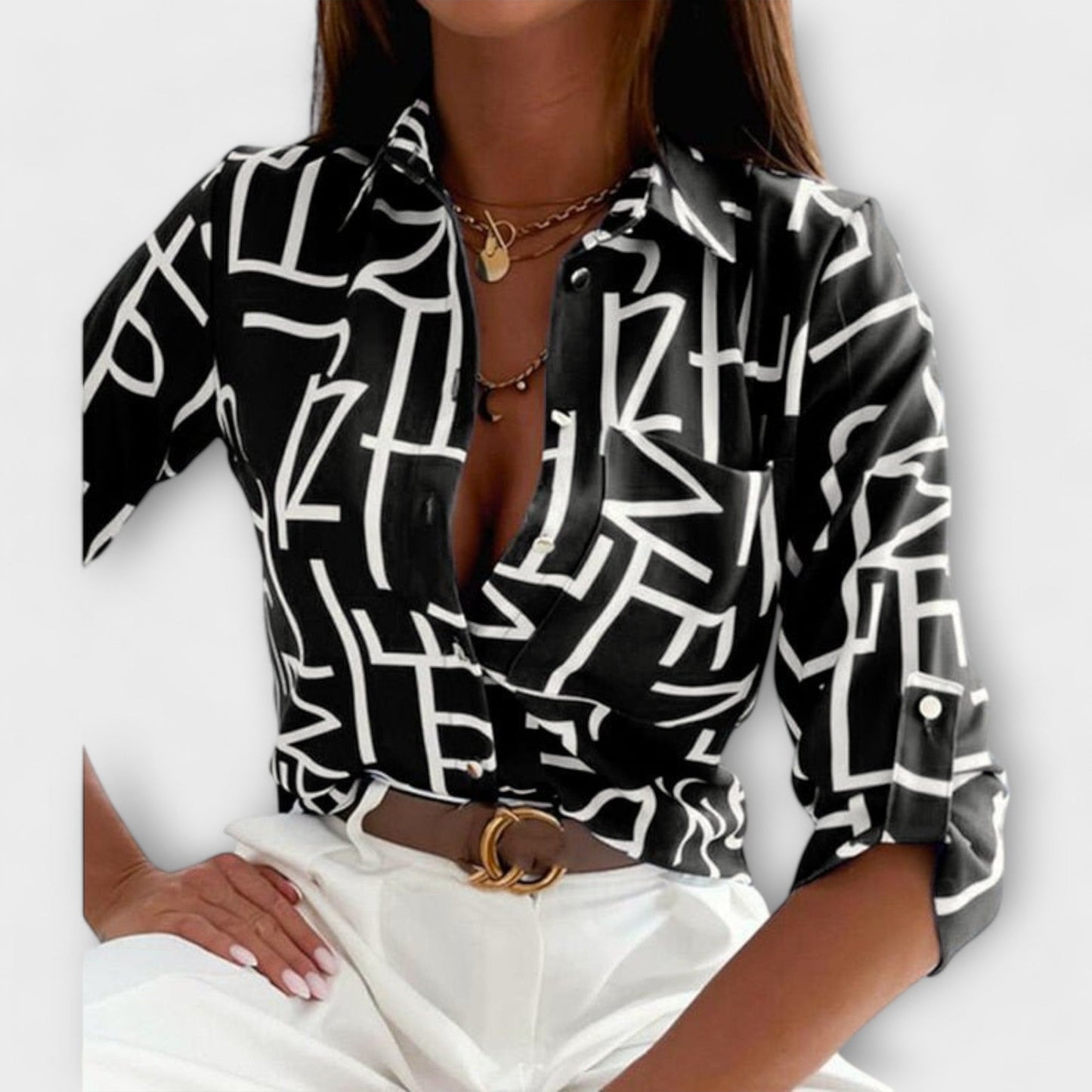 Amy™ | Blouse with classic collar