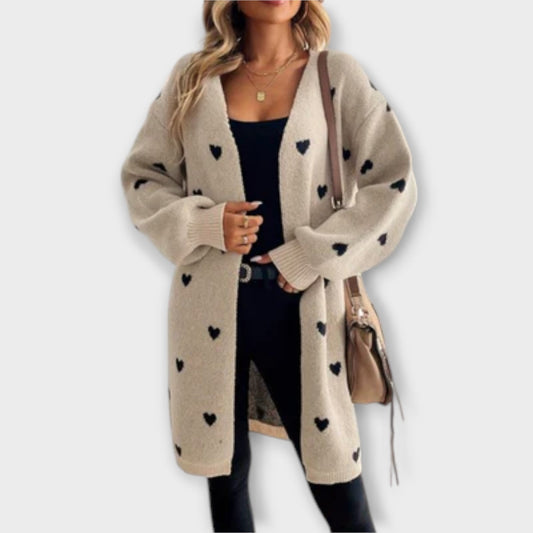 Amy™ | Cardigan with heart pattern