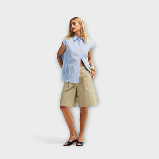 Amy™ | Sleeveless Striped Top