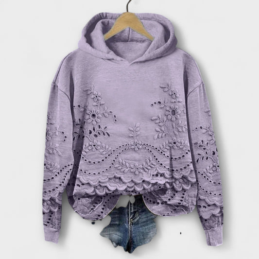 Evelyn™ | Vintage Hoodie with Floral Print