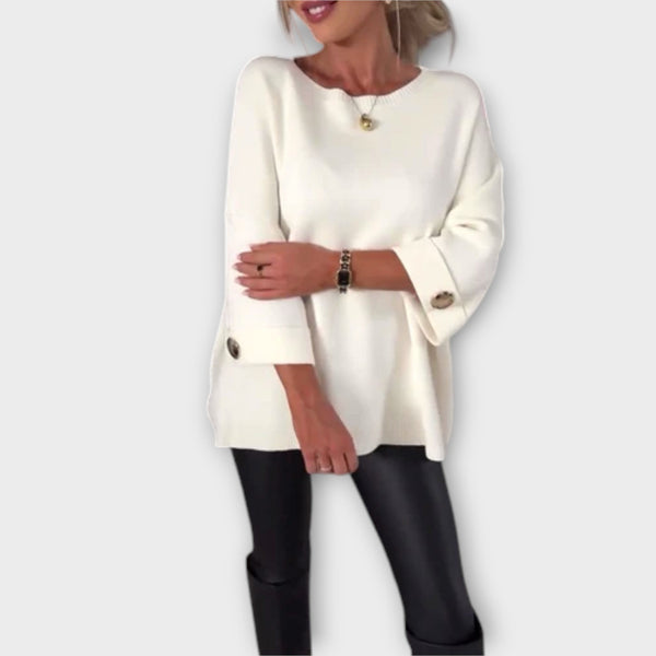 Scarlett™ | Elegant Striped Women's Top