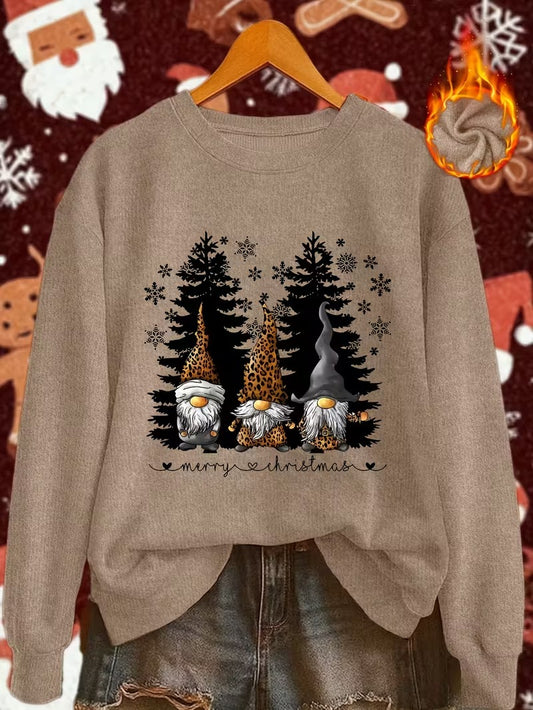 Women's Christmas Sweater Print Pullover