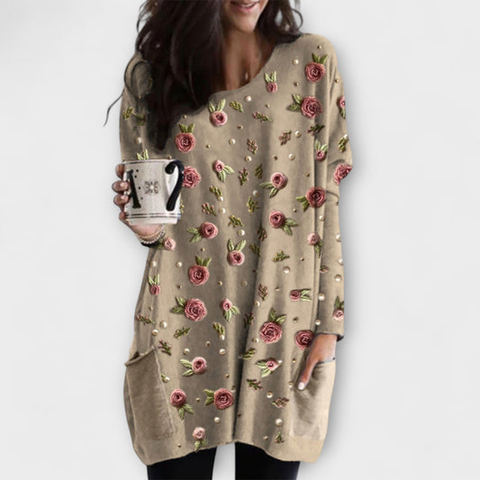 Eliza - Rose Print Tunic