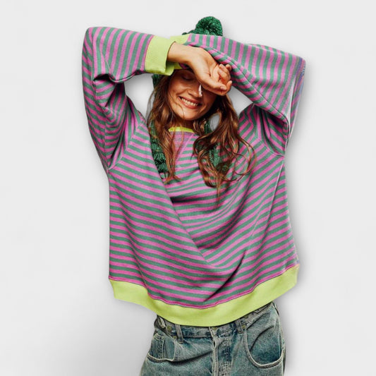 Amy™ | Striped Oversize Pullover