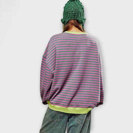 Amy™ | Striped Oversize Knit Sweater