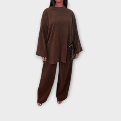 Evelyn™ | Oversized Ribbed Lounge Set