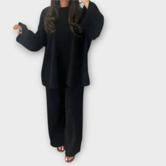 Evelyn™ | Oversized Ribbed Lounge Set