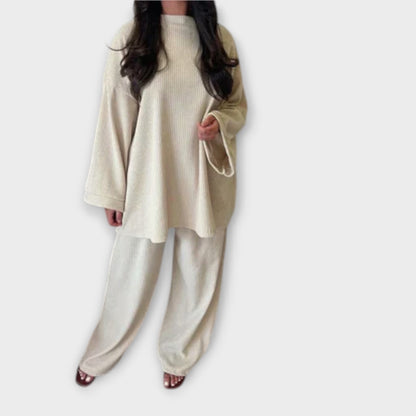 Evelyn™ | Oversized Ribbed Lounge Set